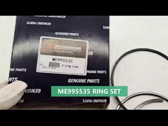Σύνολο δαχτυλιδιών δαχτυλιδιών εμβόλων μερών μηχανών εκσκαφέων 6D16T 6D16 ME995535
