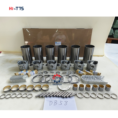 Επισκευαστικό σετ κινητήρα εκσκαφέα DH220-7 DB58 Liner Kit Έμβολο 6 κυλίνδρων 65.02501-0416