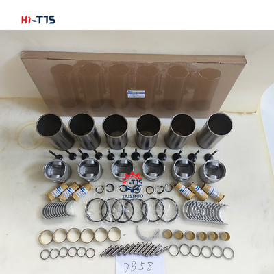 Επισκευαστικό σετ κινητήρα εκσκαφέα DH220-7 DB58 Liner Kit Έμβολο 6 κυλίνδρων 65.02501-0416