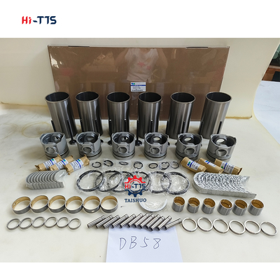 Επισκευαστικό σετ κινητήρα εκσκαφέα DH220-7 DB58 Liner Kit Έμβολο 6 κυλίνδρων 65.02501-0416