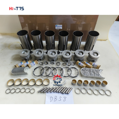 Επισκευαστικό σετ κινητήρα εκσκαφέα DH220-7 DB58 Liner Kit Έμβολο 6 κυλίνδρων 65.02501-0416