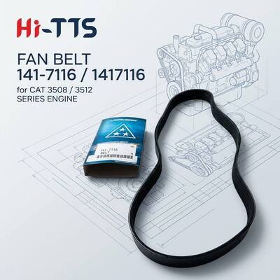 Τμήματα εκσκαφέα 141-7116 1417116 Φαν Belit για 3508 3508B 3508C 3512 3512B 3512C