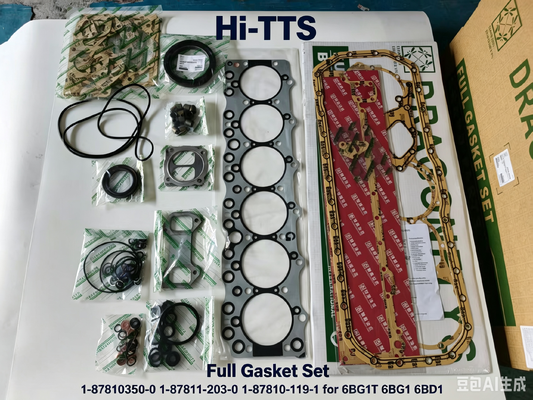 1-87810350-0 1-87811-203-0 1-87810-119-1 Full Gasket Set for 6BG1T 6BG1 6BD1 Engine Repair Kit